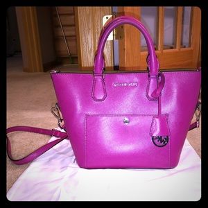Michael Kors Two-Way Handbag — Fuchsia